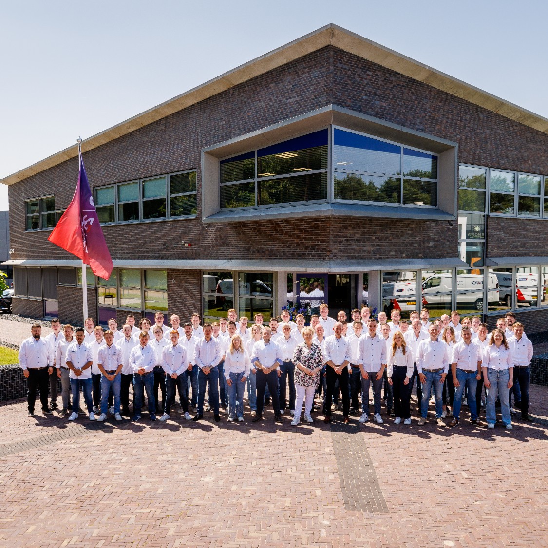 Team photo from RIWO's 2025 anniversary celebration